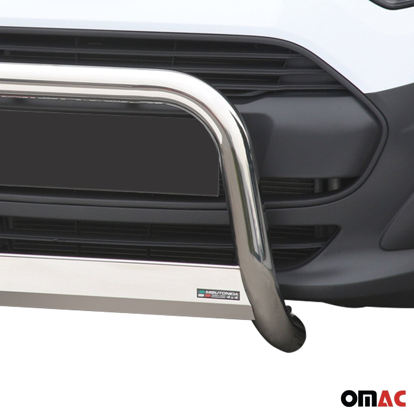 Bară de protecție/buton față pentru Ford Transit Connect 2014-2017, gri, Ø 63 mm