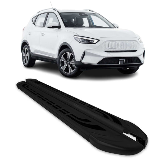Trittbretter Seitenschweller für MG ZS-EV 2021-2025 Schwarz Aluminium 2 tlg