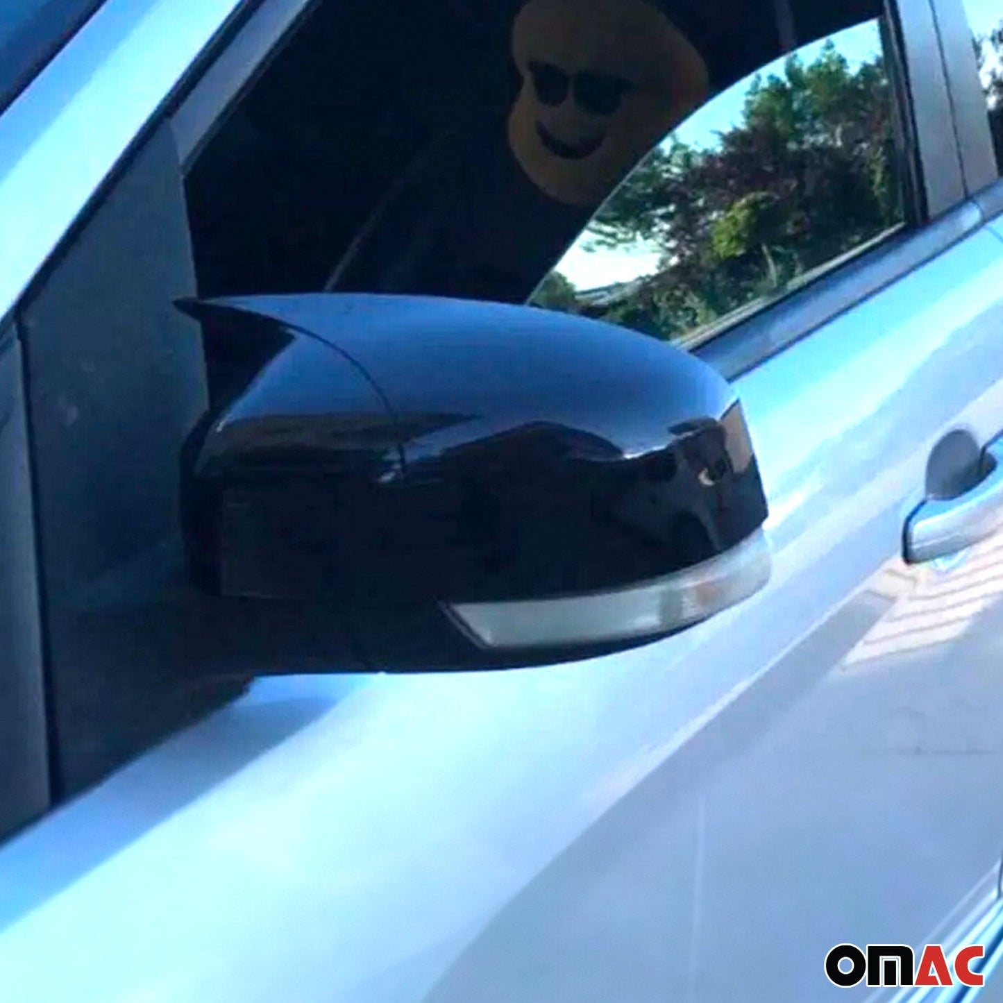 Spiegelkappen für Ford Focus C-MAX Focus mk2 Mondeo mk3 ABS Schwarz Glanz