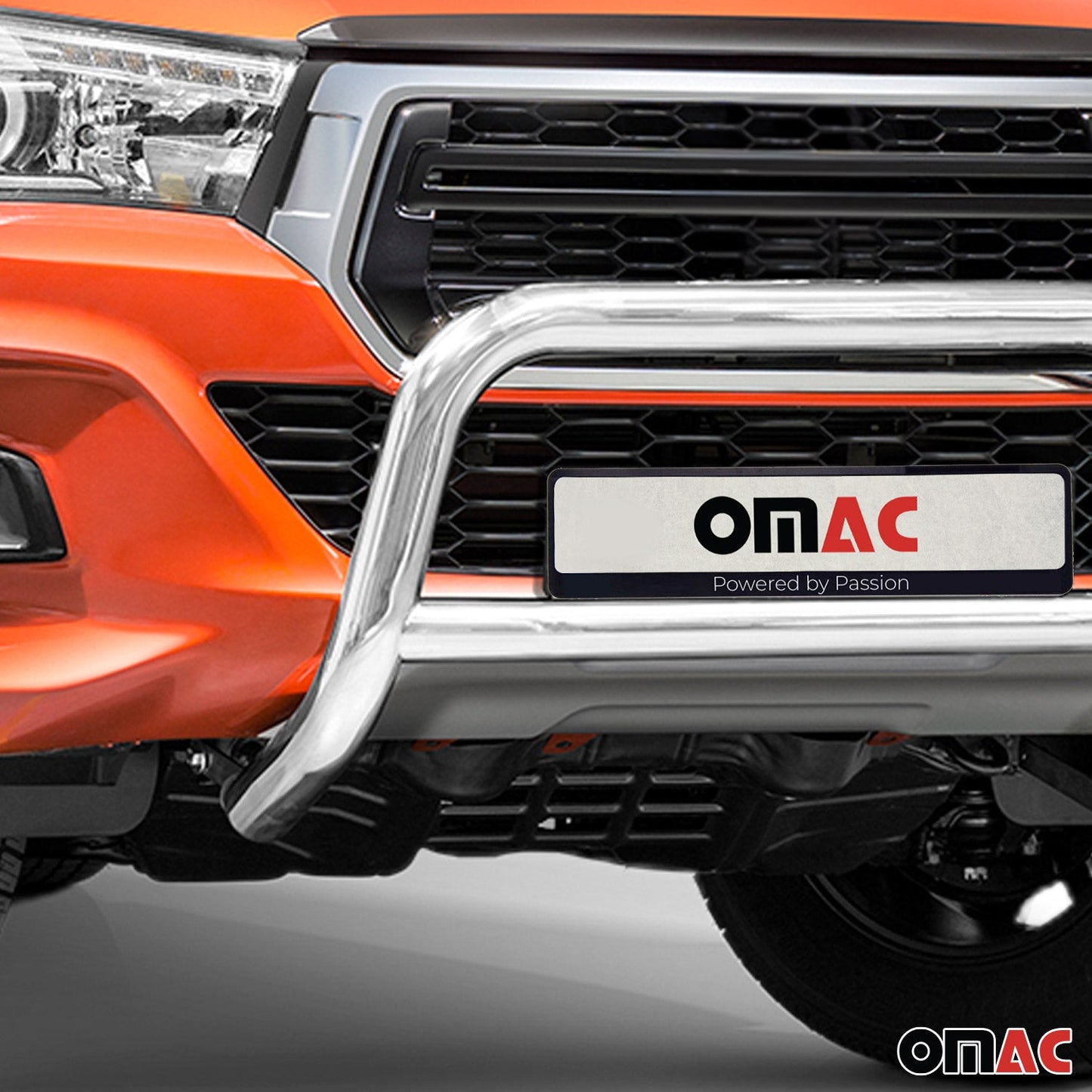 Bară de protecție/buton față pentru Toyota Hilux 2018-2022, omologată ABE, oțel, argintiu