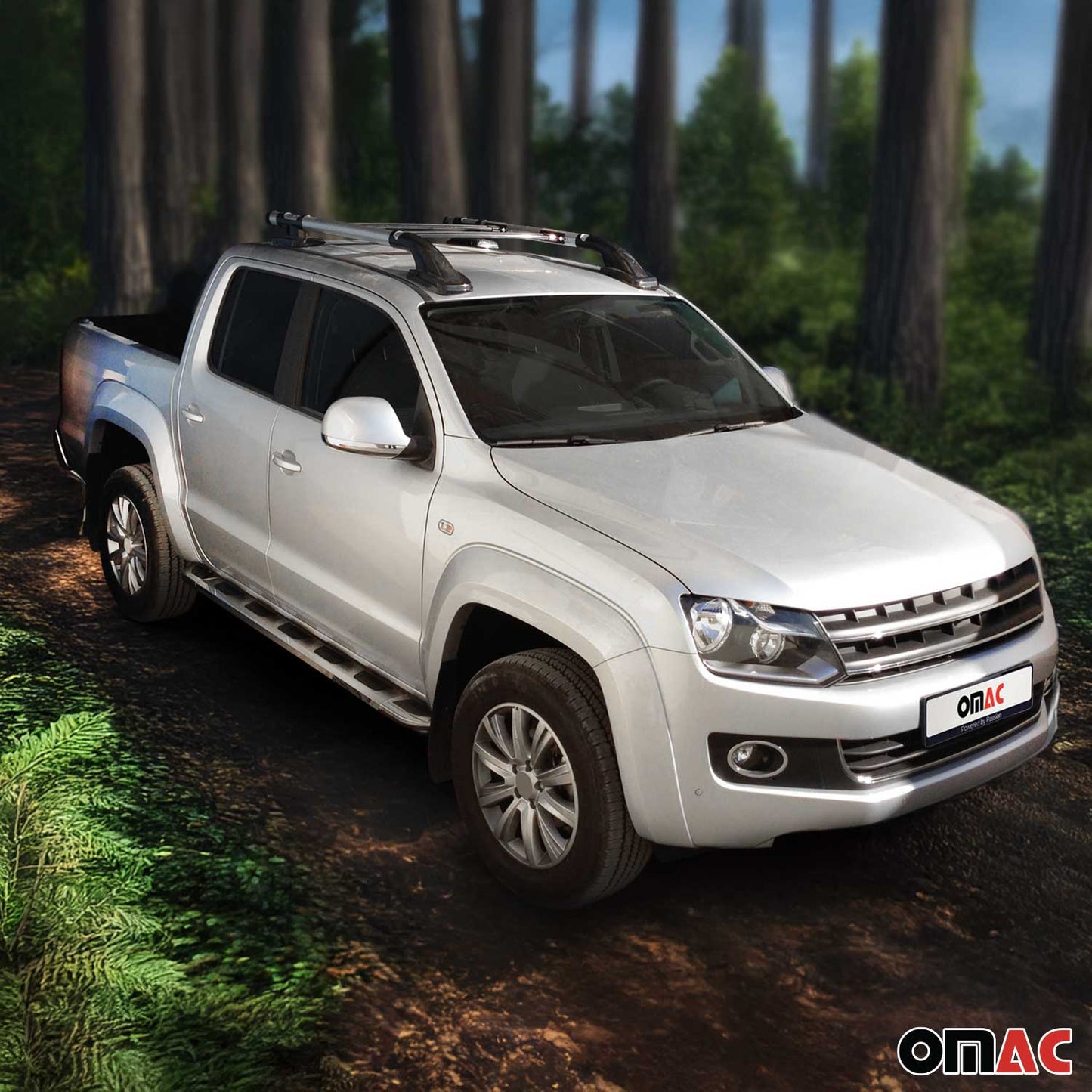 Dachreling Dachträger Gepäckträger Satz für Mazda BT-50 2006-2012 Alu Grau 4x