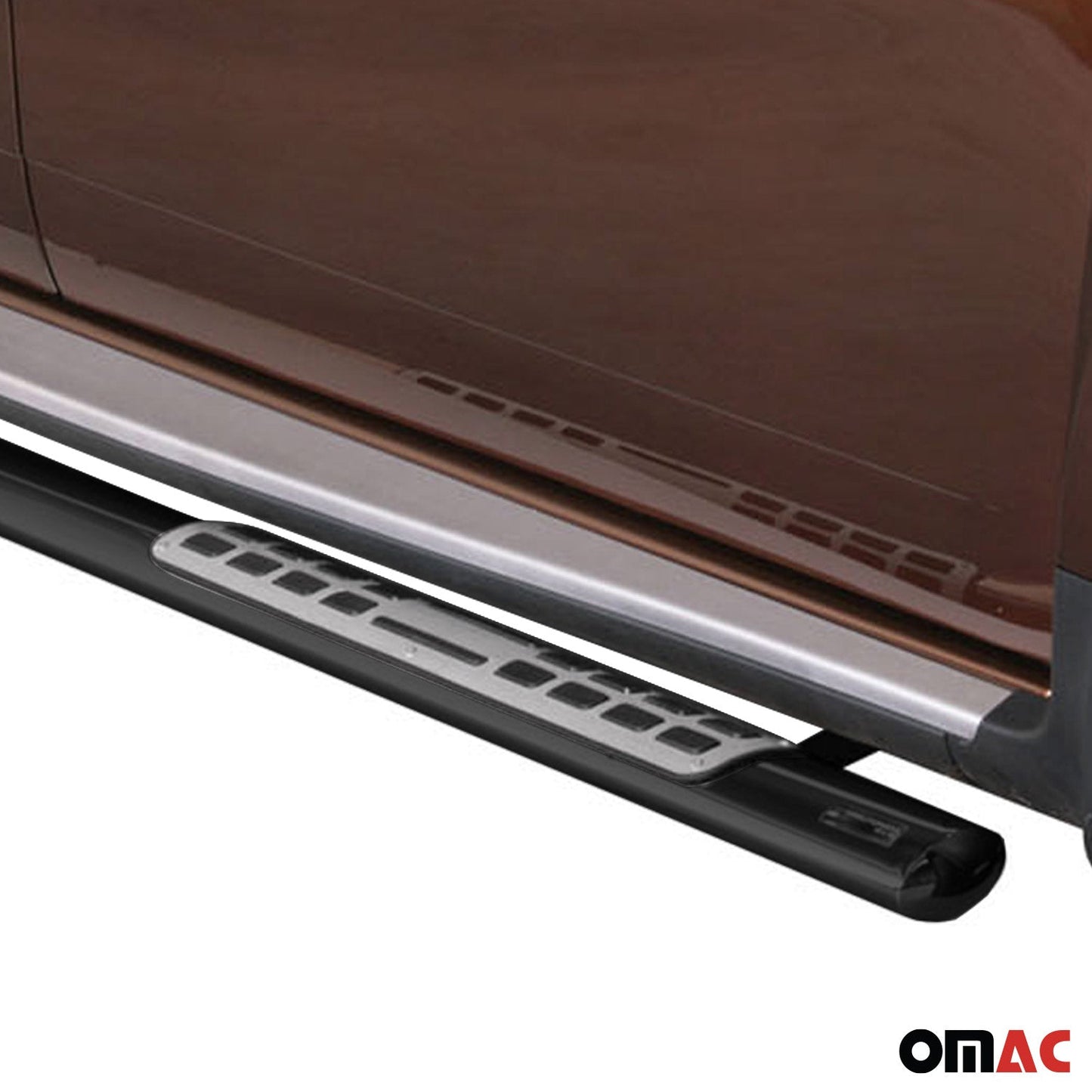 Praguri/praguri laterale din oțel inoxidabil pentru Dacia Duster 2010-2017, negre