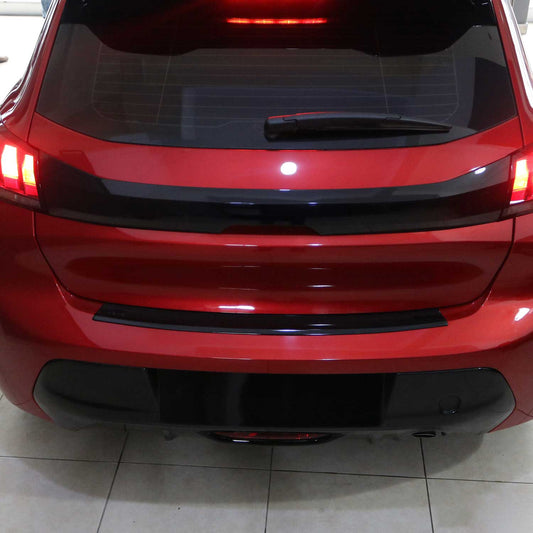 Ladekantenschutz Stoßstangenschutz für Peugeot 208 2020-2025 Acryl Schwarz 1tlg