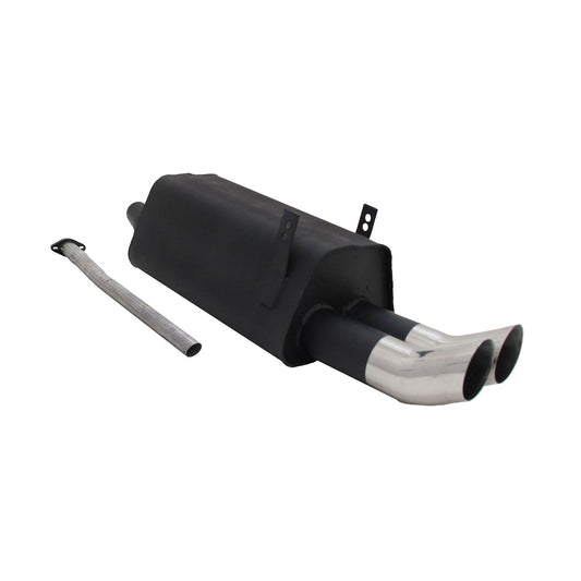 Novus Sportauspuff für BMW 3er E36 320 / 323 2x76mm DTM Endschalldämpfer mit ABE