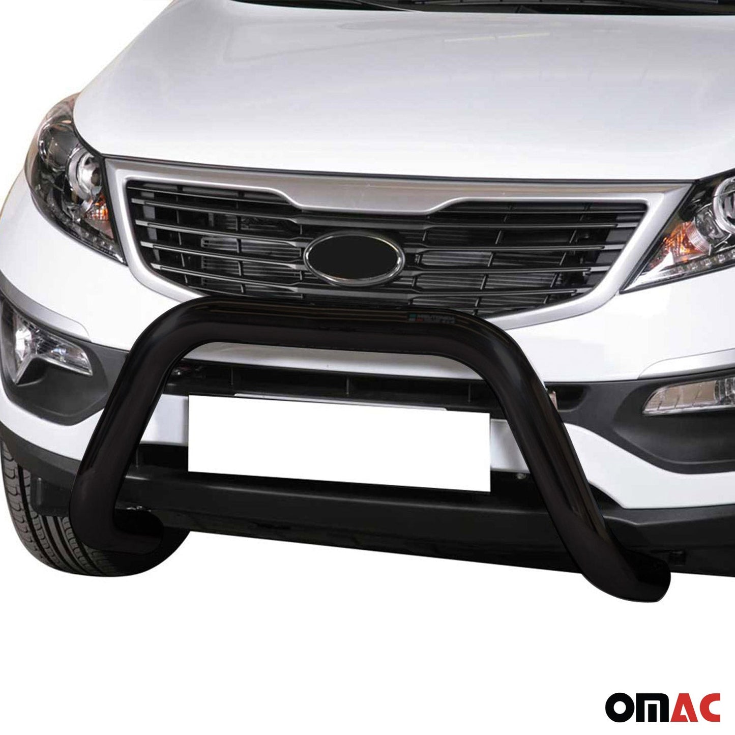 Bară de protecție/buton față pentru Kia Sportage 2010-2015, ø76mm, oțel, negru