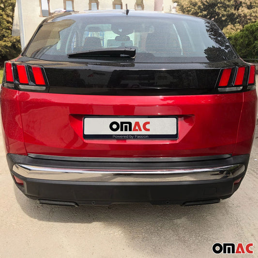 Bandă decorativă portbagaj, bandă decorativă hayon pentru Peugeot 3008 2016-2025, oțel inoxidabil cromat