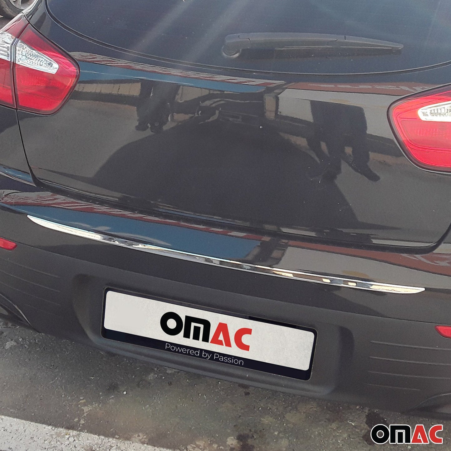 Bandă decorativă portbagaj, bandă decorativă spate pentru Kia Rio 5 uși 2007-2023, oțel inoxidabil cromat