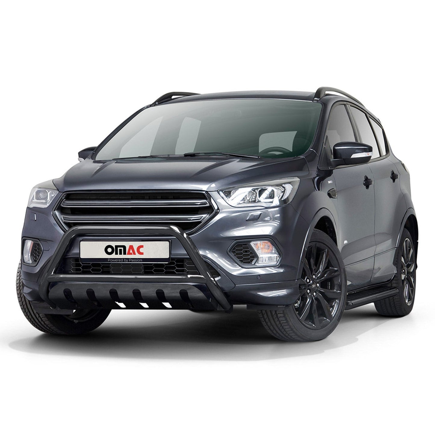 Protecție bară de protecție față pentru Ford Kuga 2017-2025 cu ABE (omologare de tip germană) Negru oțel