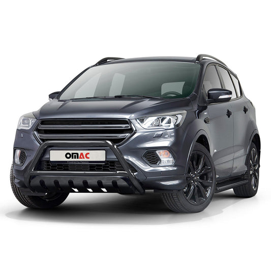 Protecție bară de protecție față pentru Ford Kuga 2017-2025 cu ABE (omologare de tip germană) Negru oțel