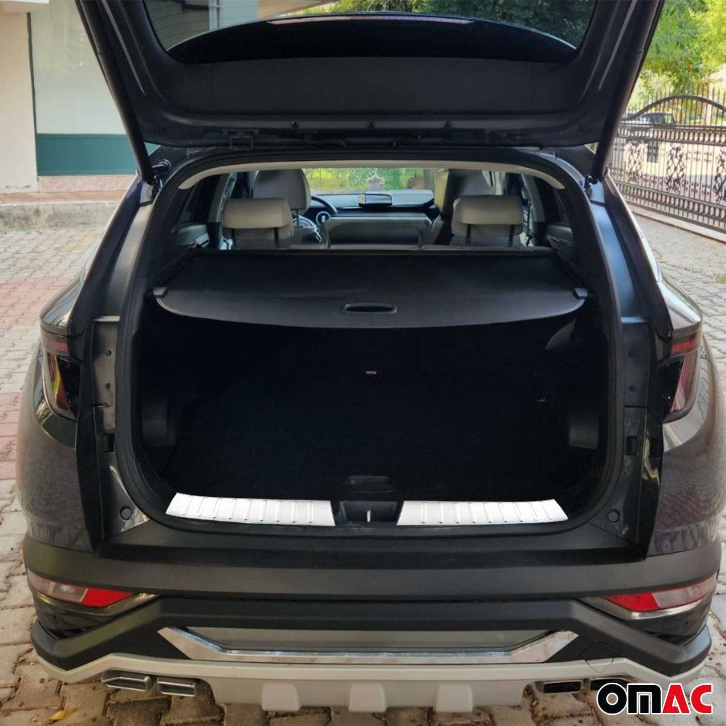 Protecție prag interior pentru Hyundai Tucson 2021-2025, oțel inoxidabil, cromat periat