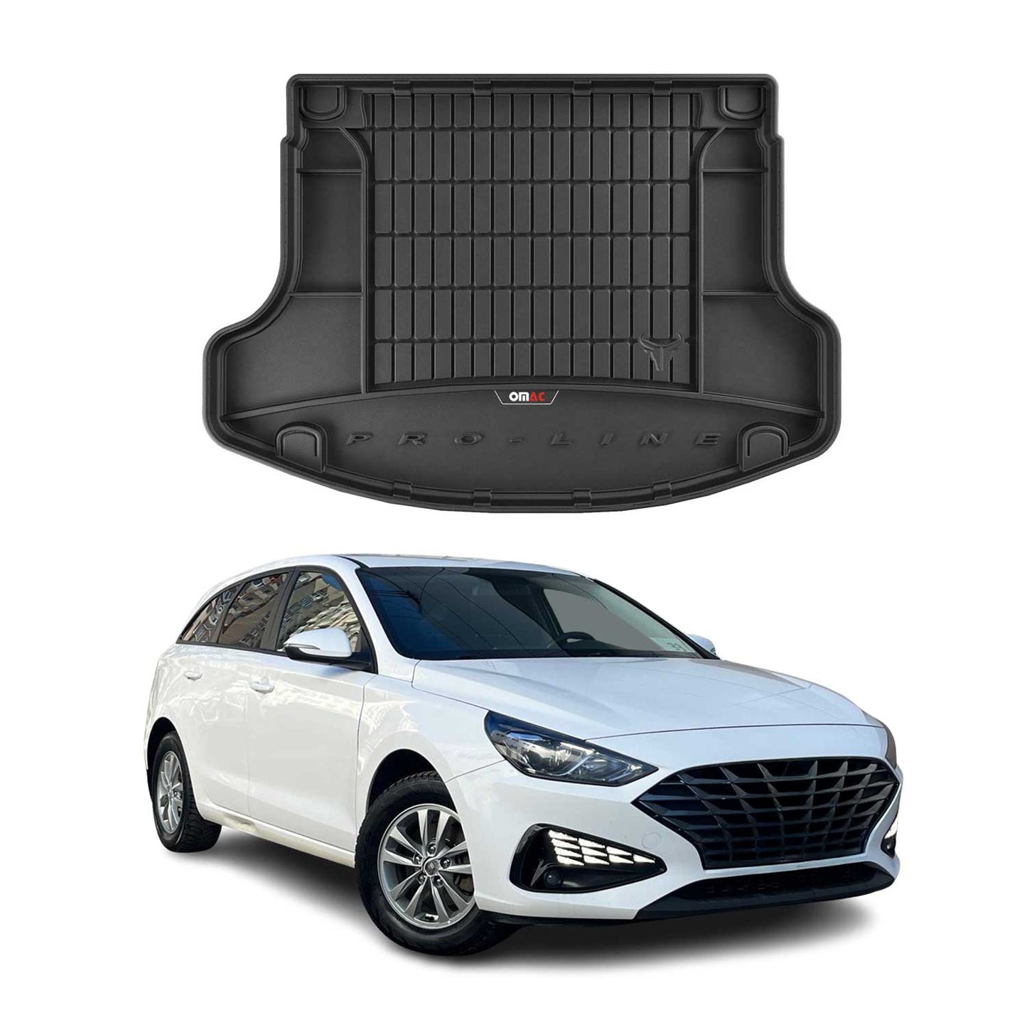 OMAC Gummi Kofferraumwanne für Hyundai i30 Fastback 2017-2025 TPE Laderaumwanne