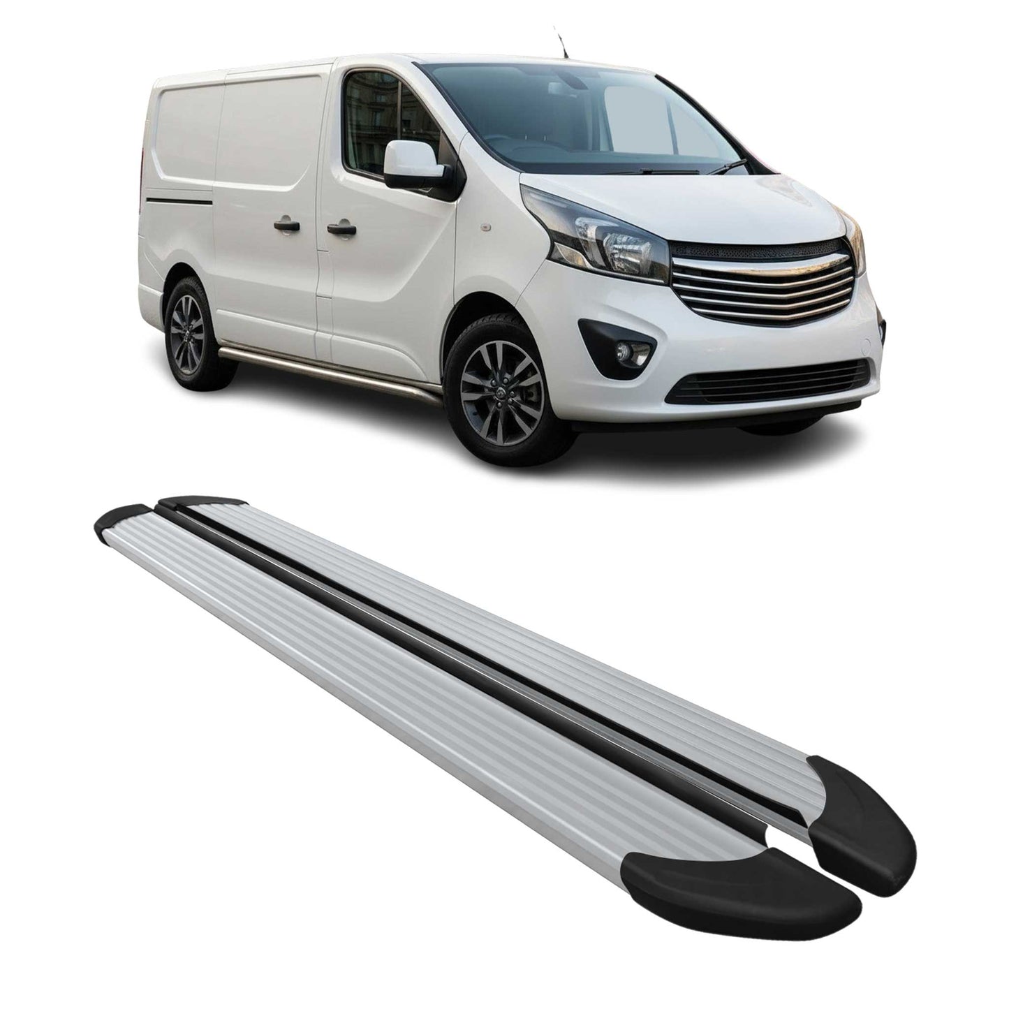 Schweller Trittbretter Schweller für Opel Vivaro B 2014-2019 L1 Kurzer Alu