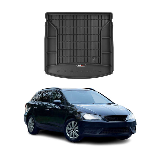 OMAC Gummi Kofferraumwanne für Seat Leon ST 2013-2020 TPE Laderaumwanne Schwarz