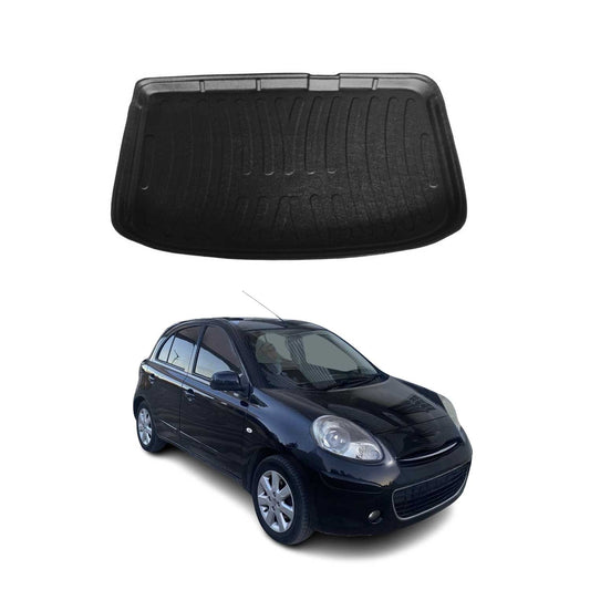 Căptușeală portbagaj/cargo pentru Nissan Micra 2010-2017, cauciuc TPE, negru