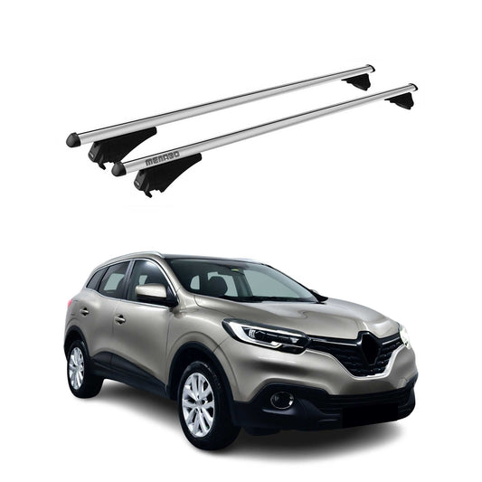 Menabo Dachträger Grundtäger für Renault Kadjar 2015-2022 75kg Alu Silber 2 tlg