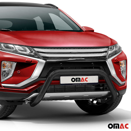 Bară de protecție/buton față pentru Mitsubishi Eclipse Cross 2017-2025, neagră, cu omologare ABE