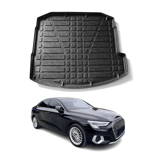 Kofferraumwanne Laderaumwanne für Audi A3 8Y 2020-2025 Stufenheck Gummi TPE