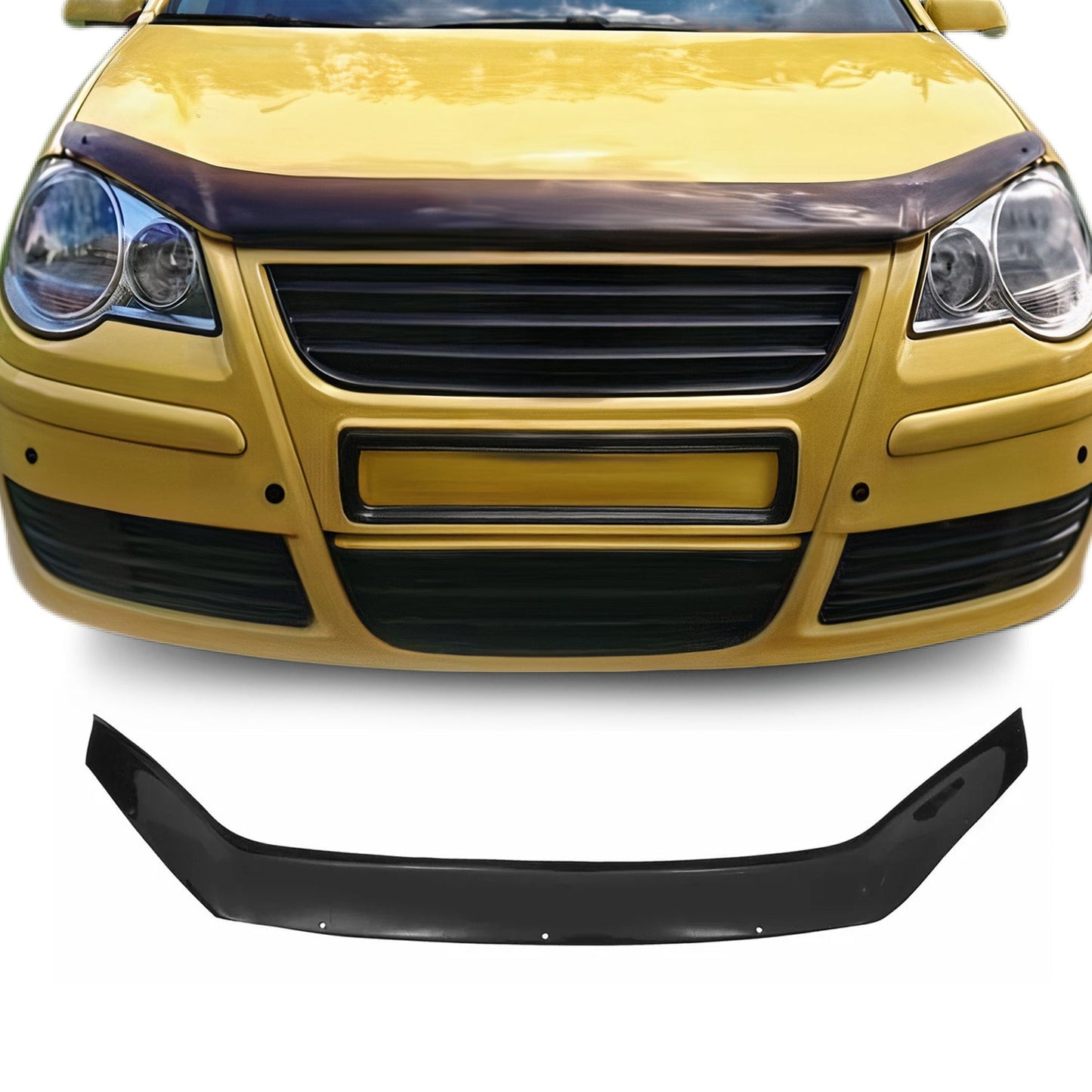 Motorhaube Deflektor Insekten Steinschlagschutz für Volkswagen Polo 2005-2009