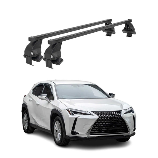Menabo Dachträger Grundtäger für Lexus UX 2018-2025 50kg Stahl Schwarz 2 tlg