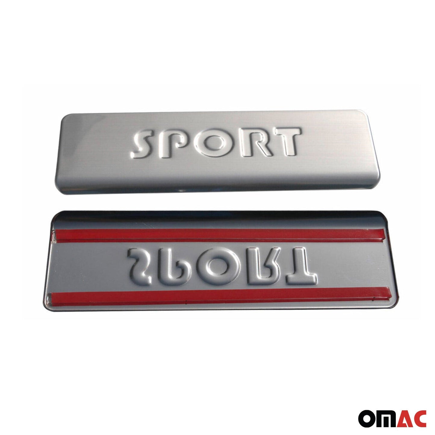 Protecții prag/peroane uși, design sportiv, pentru Ford Focus 1998-2004, oțel inoxidabil, argintiu, 4x