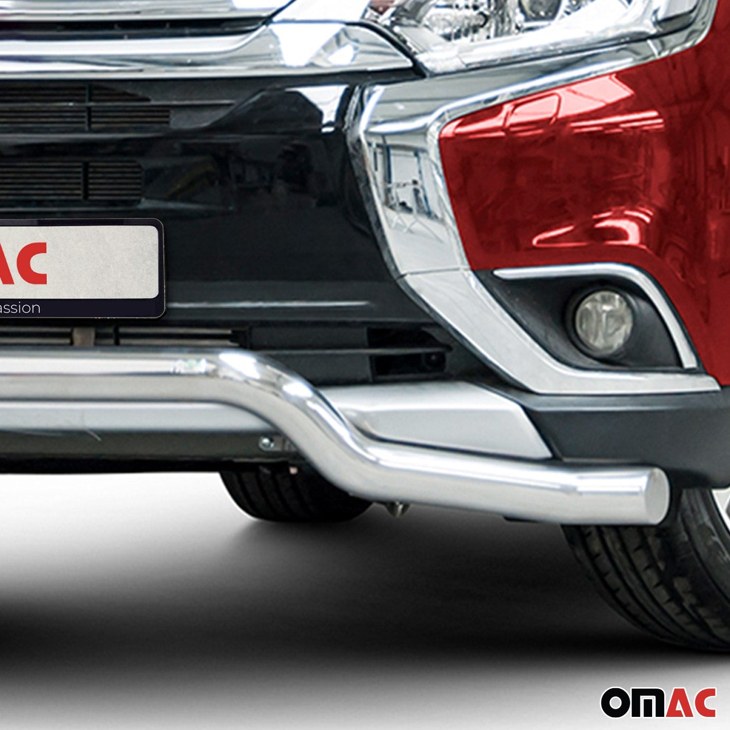 Bară de protecție față, bară de protecție față pentru Mitsubishi Outlander 2015-2021, omologată ABE, argintie