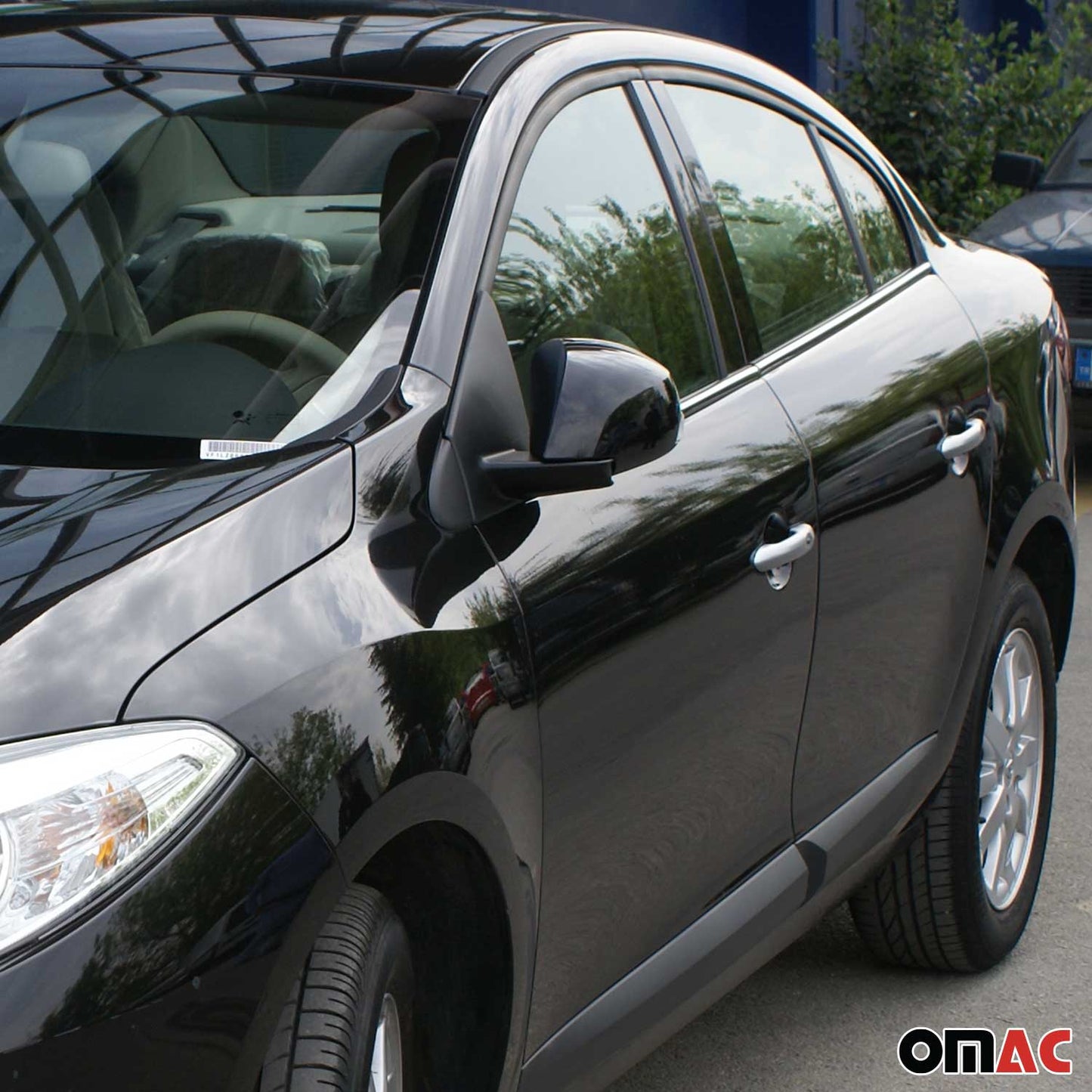 Benzi decorative pentru geamuri Renault Fluence 2010-2021, oțel inoxidabil cromat, 4 bucăți