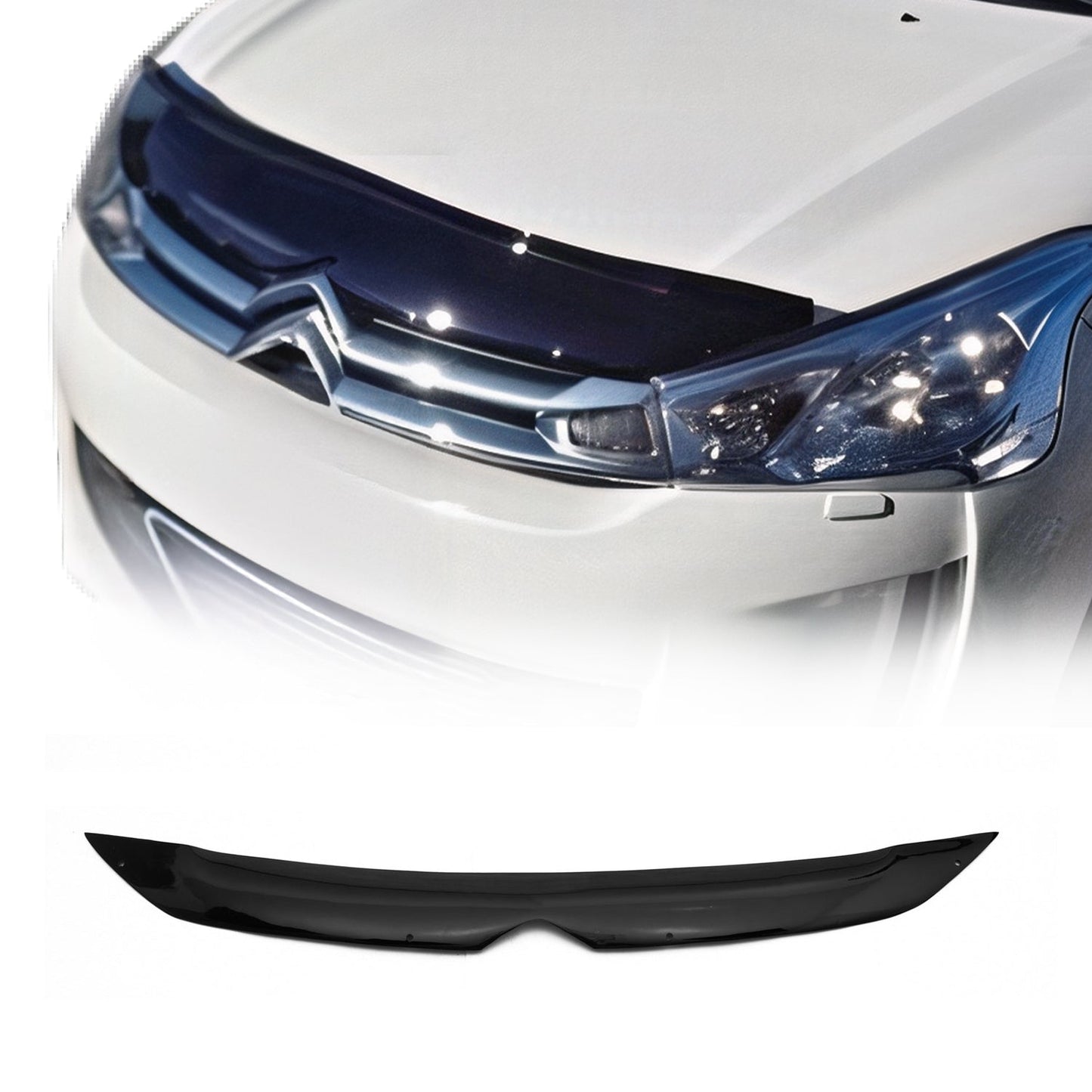 Motorhaube Deflektor Insektenschutz für Citroen C4 Aircross 2012-2017 Dunkel