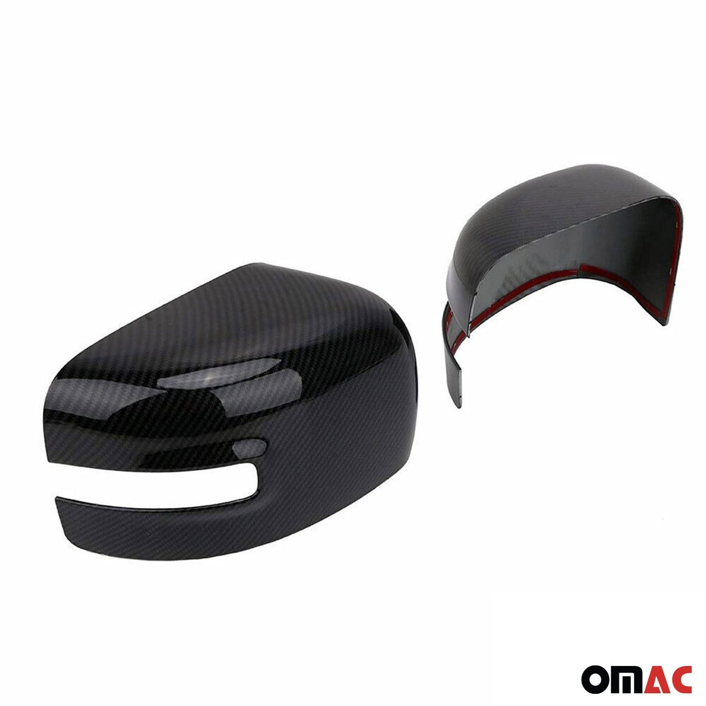 Spiegelkappen Spiegelabdeckung für Jeep Renegade 2015-2024 Kohlefaser Schwarz
