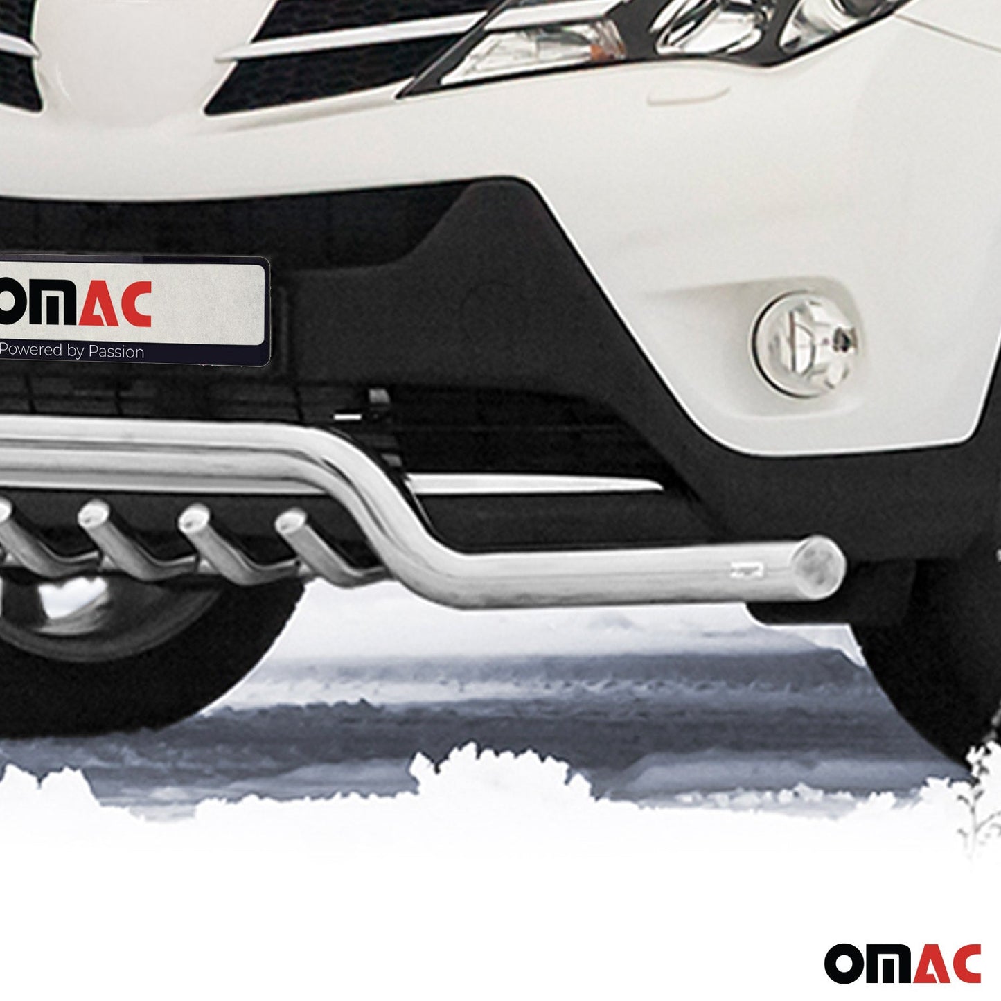 Frontschutzbügel Frontbügel für Toyota RAV4 2013-2015 mit ABE Stahl Silber