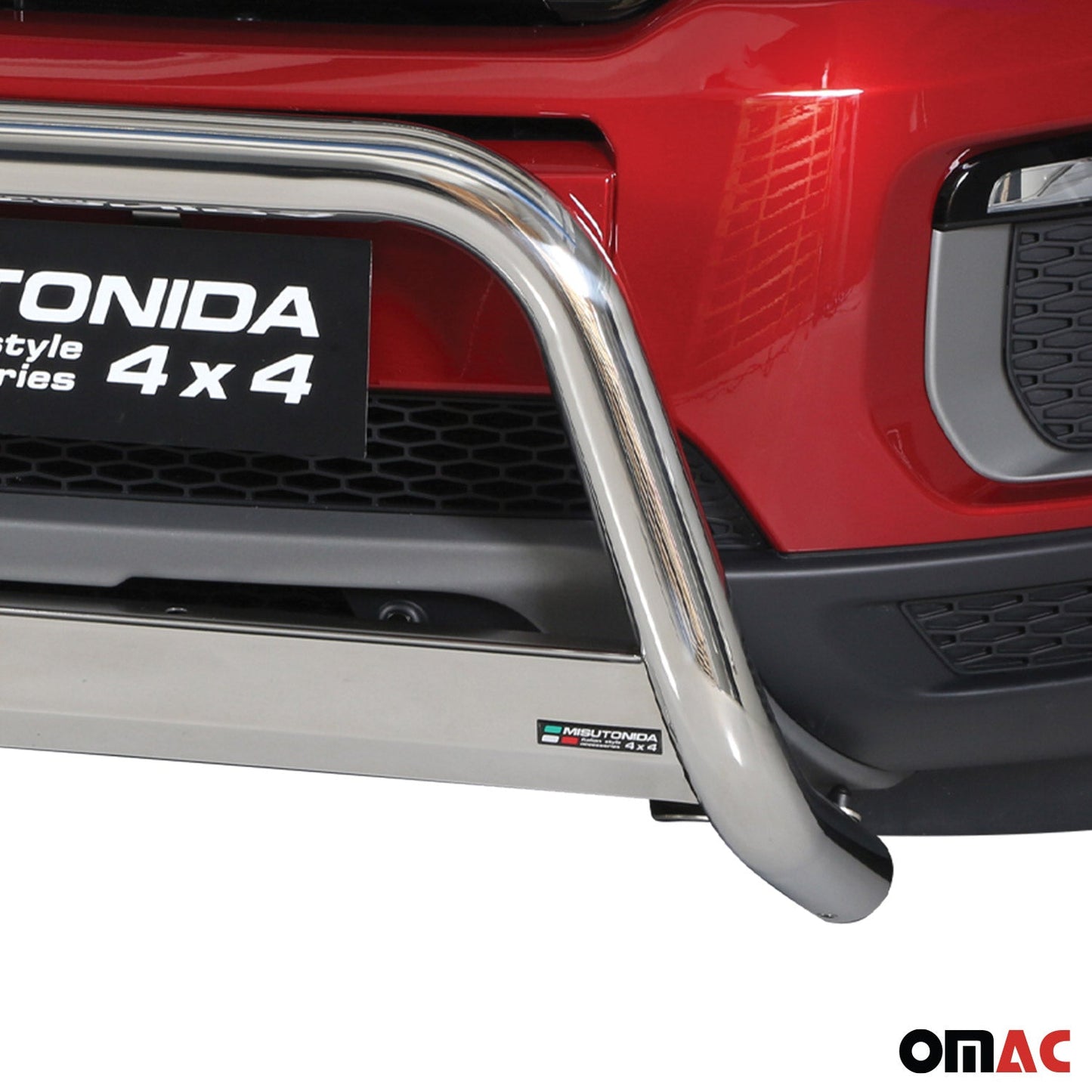 Bară de protecție/buton față pentru Range Rover Evoque 2016-2021, ø63mm, oțel, argintiu