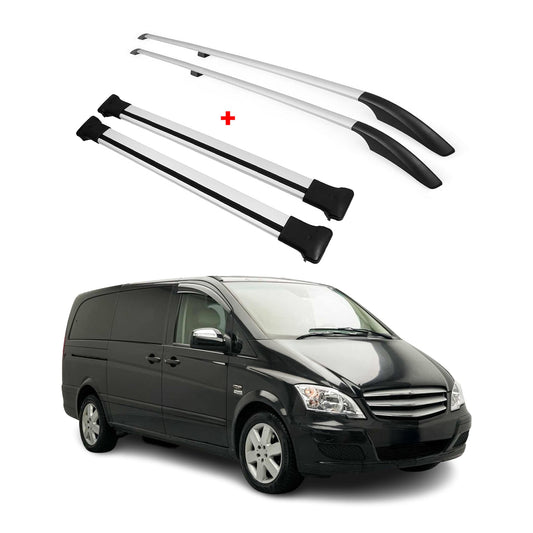 Dachträger + Fahrradträger Satz für Mercedes Vito W639 2003-2014 Kurzer L1