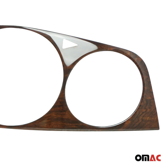 Cadru/capac vitezometru cabină Mercedes W123 1975-1986 lemn nuci de burl