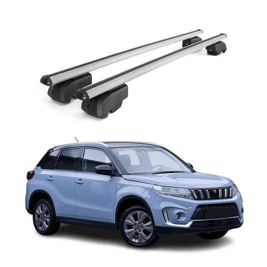 Dachträger Grundtäger für Suzuki Vitara mk4 2015-2025 75kg Alu Silber 2 tlg