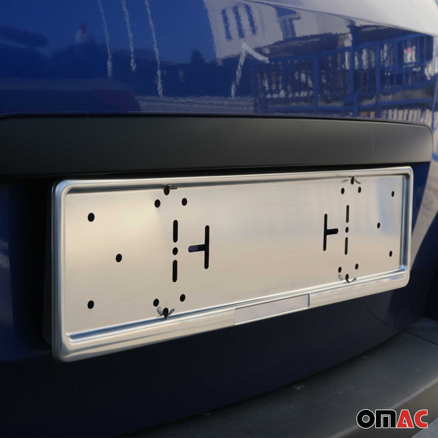 Kennzeichenhalter Nummernschildhalter für Ford Bronco 2021-2025 Edelstahl 2tlg