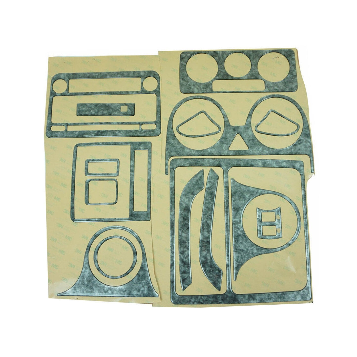 Innenraum Dekor Cockpit für VW Caddy 2003-2010 Titan Optik 16tlg