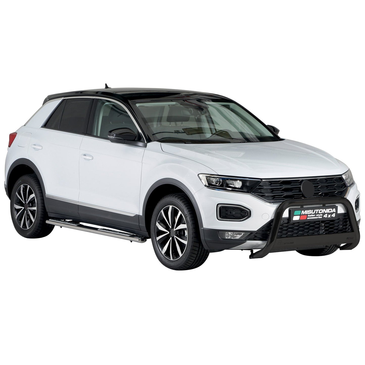 Frontbügel Frontschutzbügel für VW T-Roc 2017-2025 ø63mm Stahl Schwarz Schutz