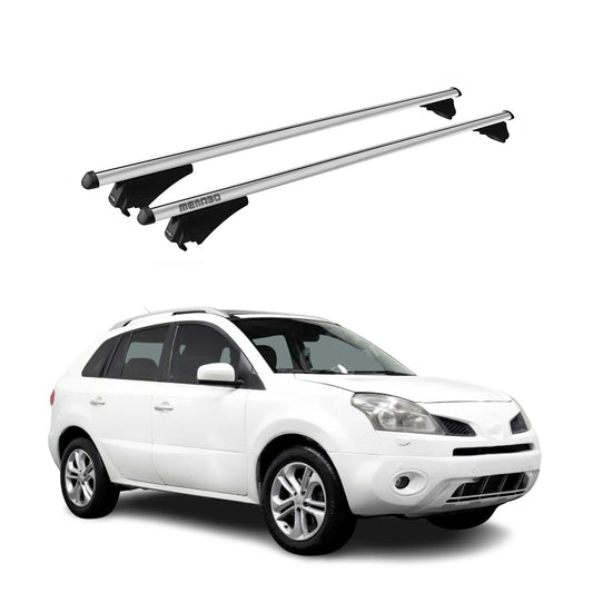 Menabo Dachträger Grundtäger für Renault Koleos mk1 2008-2016 75kg Alu Silber 2x