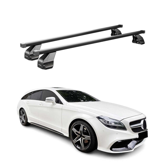 Menabo Dachträger Grundtäger für Mercedes CLS X218 2012-2017 75kg Stahl Schwarz