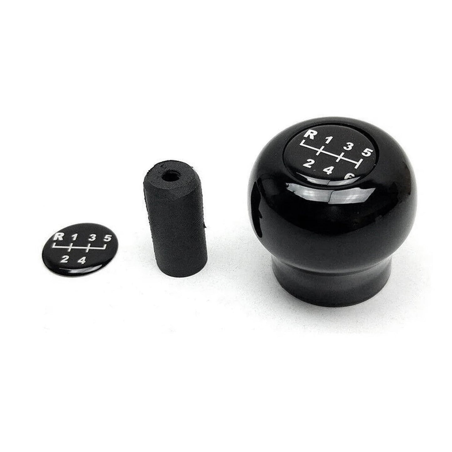 Schaltknauf Schaltknopf für VW Multivan T5 2003-2015 Edelholz Schwarz Glanz