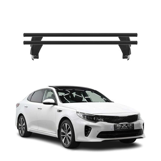 Bagażnik dachowy Menabo do Kia Optima 2015-2020, 50 kg, aluminiowy, czarny, 2-częściowy