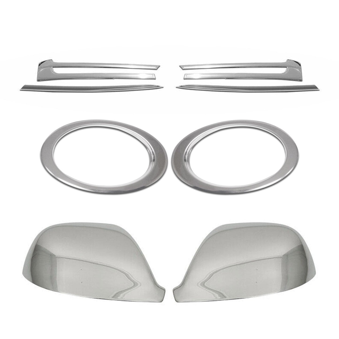 Capace oglinzi, proiectoare ceață, set grilă auto pentru VW T5 2009-2015, oțel inoxidabil