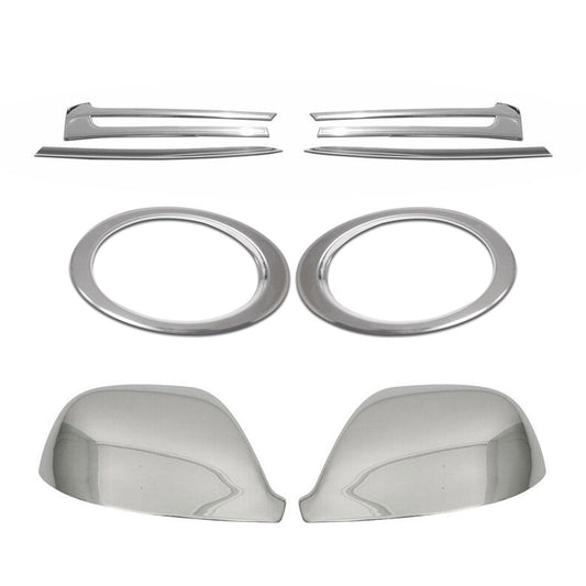 Capace oglinzi, proiectoare ceață, set grilă auto pentru VW T5 2009-2015, oțel inoxidabil