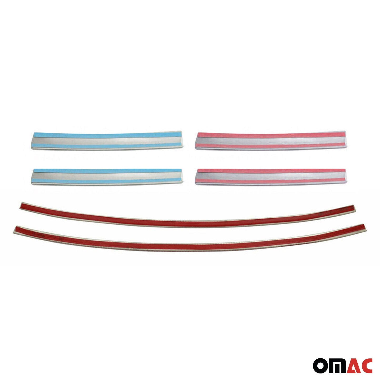 Kühlergrill Leisten Grillleisten für VW Jetta 2010-2014 Edelstahl Silber 6tlg