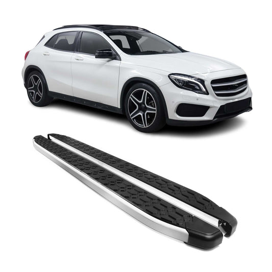 Praguri, praguri laterale, panouri basculante pentru Mercedes GLA 2014-2020, negre, 2 bucăți