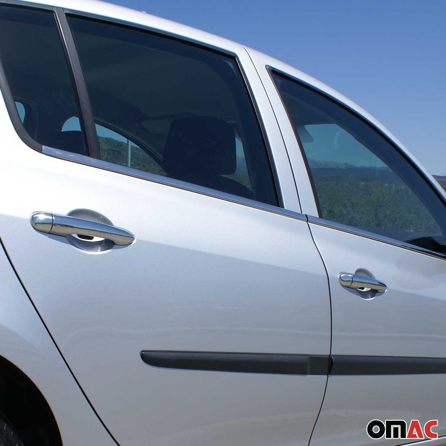 Fensterleisten Zierleisten für Renault Clio 2005-2013 Edelstahl Chrom 4tlg