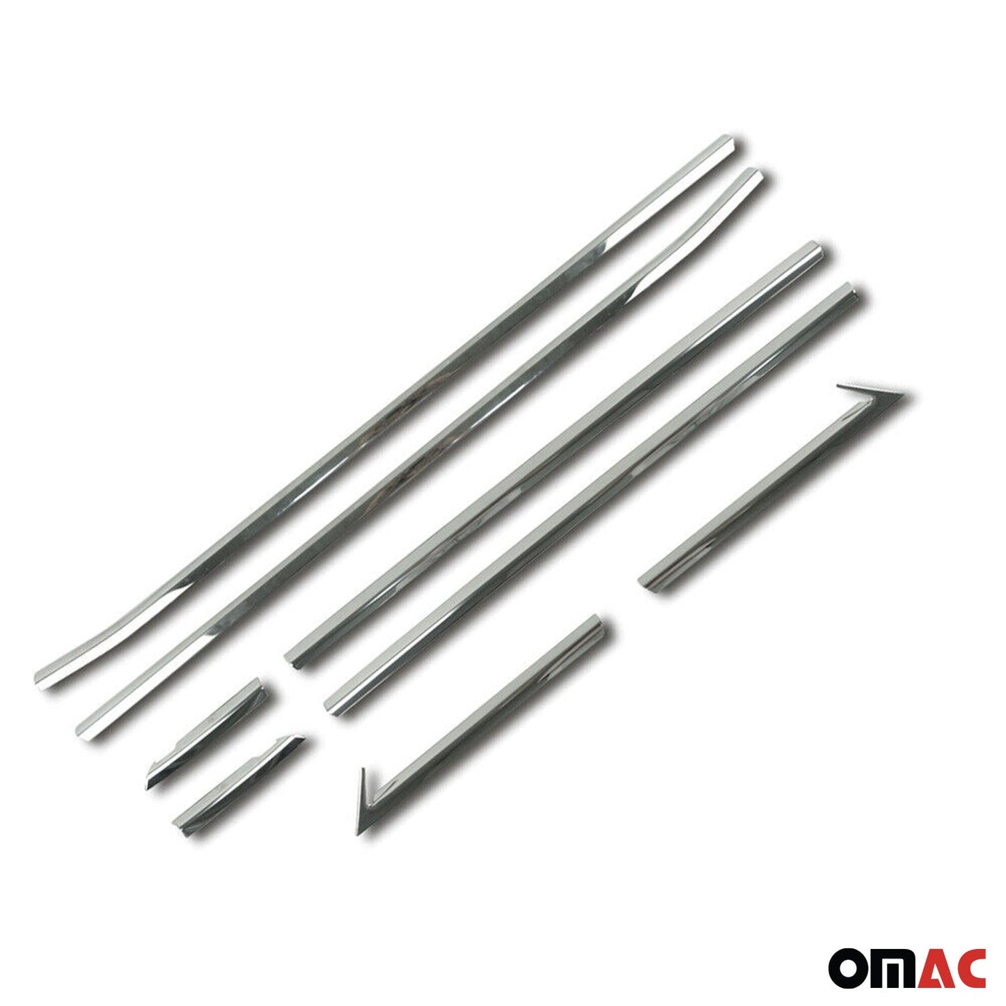 Fensterleisten Zierleisten für Opel Crossland X 2017-2025 Edelstahl Chrom 8tlg