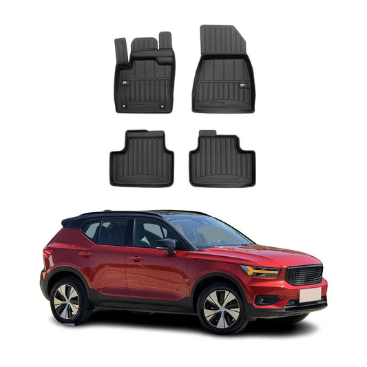 Covorașe auto reîncărcabile TPE negre, 4 buc., Volvo XC40 2020-2025