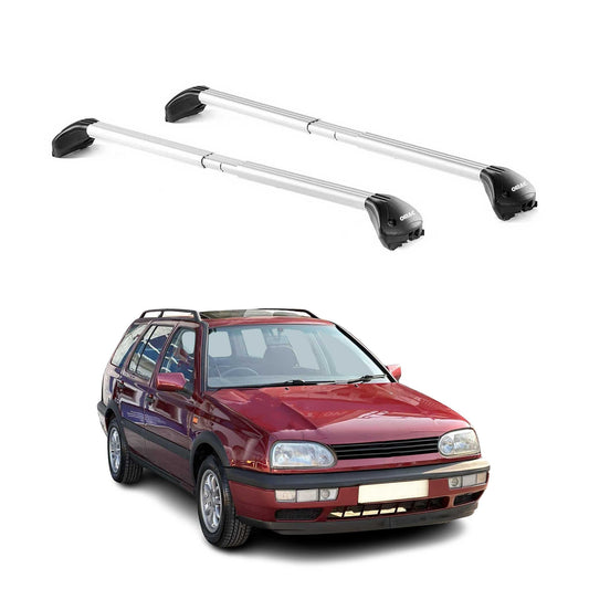 Dachträger für VW Golf III IV Kombi 1993-2006 5 tür 100kg Alu Silber 2x ABE