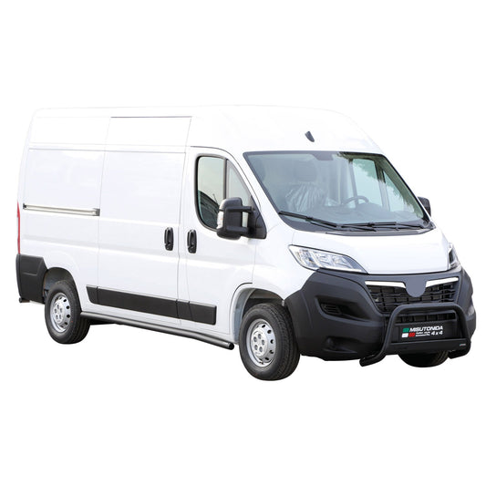 Bară de protecție/buton față pentru Opel Movano 2022-2025, ø63mm, oțel, negru, protecție
