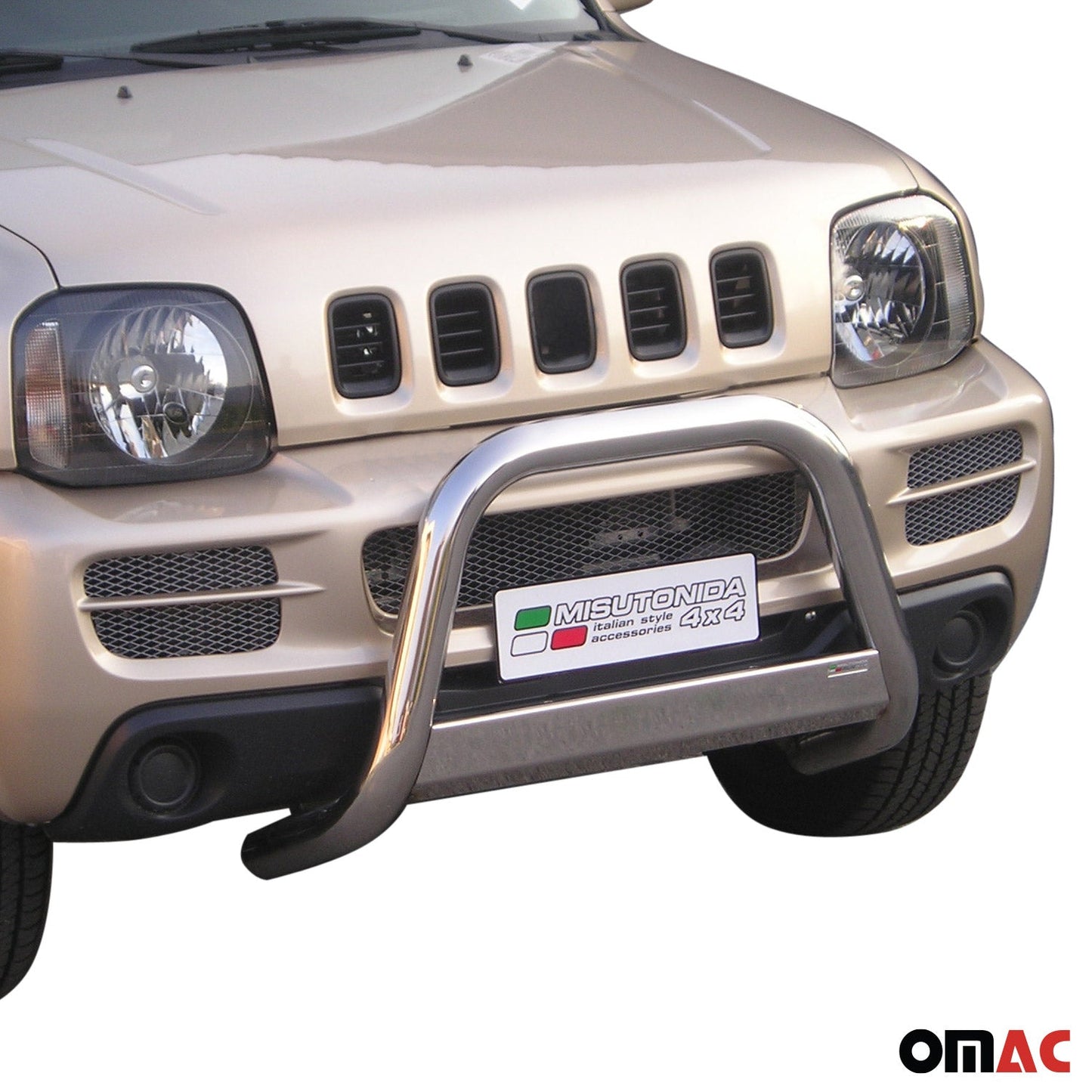 Frontbügel Frontschutzbügel für Suzuki Jimny 2006-2012 ø63mm Stahl Silber Schutz